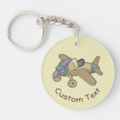 飛行機キーチェーン玩具 キーホルダー (正面)