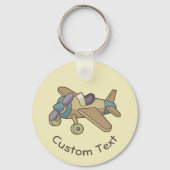 飛行機キーチェーン玩具 キーホルダー (正面)