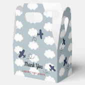 飛行機クラウドブルースカイボーイベビーシャワー誕生日 フェイバーボックス (オープン)