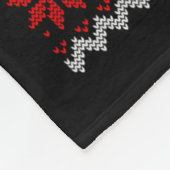 飛行機クリスマスツリー醜いクリスマススセーターDecorati フリースブランケット (角)