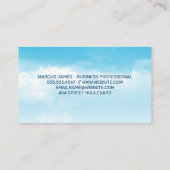 飛行機クルーズラインサンセットロゴ 名刺 (裏面)