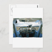 飛行機コックピット ポストカード (正面/裏面)