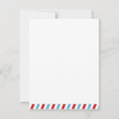 飛行機サンキューカード-パイロット飛行機飛行機 サンキューカード (裏面)