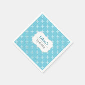 飛行機シルエットパターン誕生日パーティー スタンダードカクテルナプキン (角)