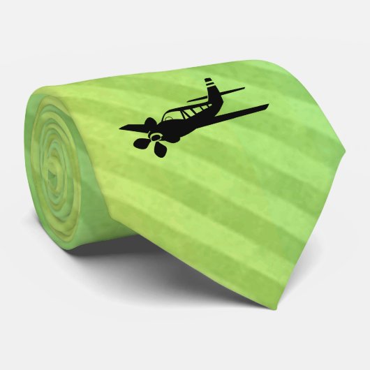 飛行機シルエット ネクタイ (ロール)