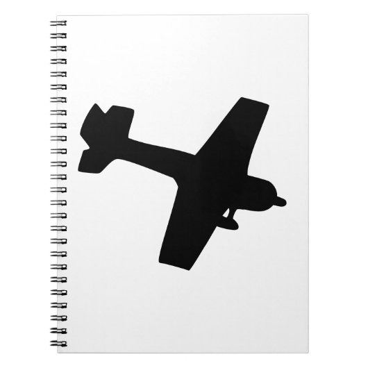 飛行機シルエット ノートブック (正面)