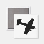 飛行機シルエット マグネット (正面/裏面)