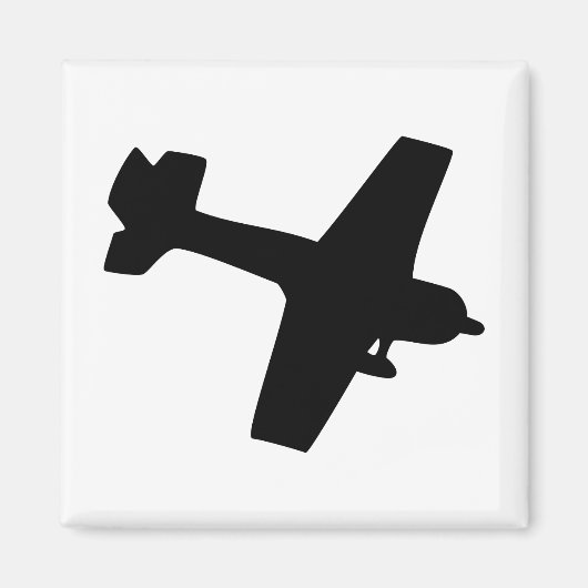 飛行機シルエット マグネット (正面)