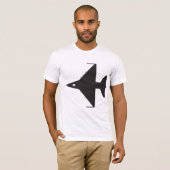 飛行機シンボルTシャツをメンズ Tシャツ (正面フル)