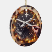 飛行機スケッチクリスマスオーナメント セラミックオーナメント (右)