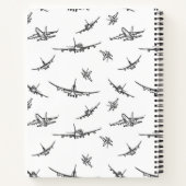 飛行機スケッチ// ノートブック (裏面)