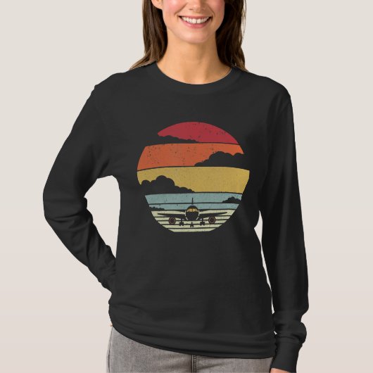 飛行機スタイルパイロット Tシャツ (正面)