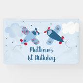 飛行機スターズクラウドボーイ誕生日 横断幕 (横)