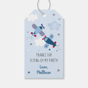 飛行機スターズクラウド誕生日ありがとう ギフトタグ