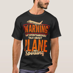 飛行機スポッター航空機ファン愛 Tシャツ