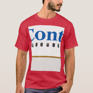 飛行機ズコンチネンタル航空 Tシャツ