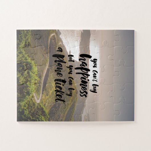 飛行機チケット幸福 ジグソーパズル (横)