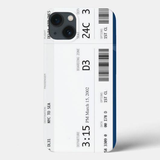 飛行機チケットiphone 7/8ケース Case-Mate iPhoneケース (裏面)