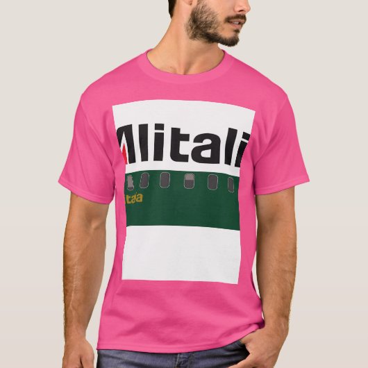 飛行機ティーズ – アリタリア Tシャツ (正面)