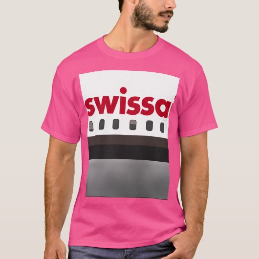 飛行機ティーズ – スイスサーア Tシャツ (正面)