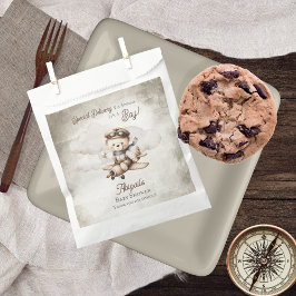 飛行機テディベア特別配送赤ちゃんシャワー フェイバーバッグ