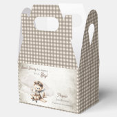 飛行機テディベア特別配送赤ちゃんシャワー フェイバーボックス (オープン)