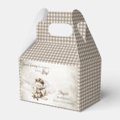 飛行機テディベア特別配送赤ちゃんシャワー フェイバーボックス (正面サイド)