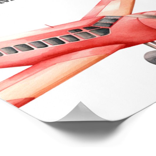 飛行機テーマ機内スナックカスタム看板 ポスター (角)