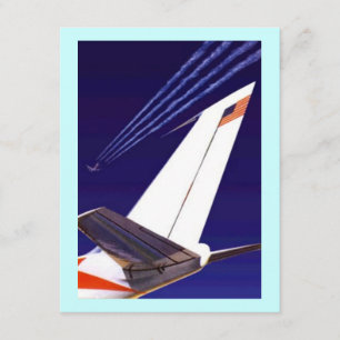 飛行機テール&トレイルズパーティの招待状EZ2カスタマイズ 招待状