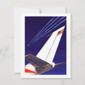 飛行機テール&トレイルズパーティの招待状EZ2カスタマイズ 招待状 (正面)