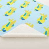 飛行機デザイン シェルパブランケット (3/4)