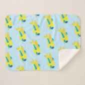 飛行機デザイン シェルパブランケット (正面(横))