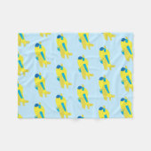 飛行機デザイン フリースブランケット (正面(横))