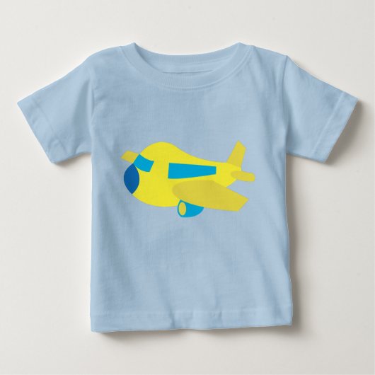 飛行機デザイン ベビーTシャツ (正面)