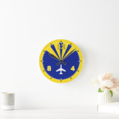 飛行機デザイン ラウンド壁時計 (ホーム)