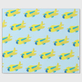 飛行機デザイン ラッピングペーパー (フラット)