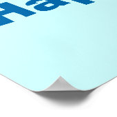 飛行機ハッピーバースデー名のカスタマイズ ポスター (角)