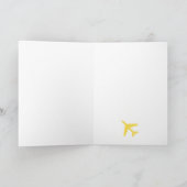 飛行機ハッピーバースデー航空パイロット旅行 カード (内部)