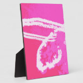 飛行機ハートピンク フォトプラーク (側面)