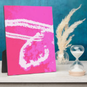 飛行機ハートピンク フォトプラーク (側面)