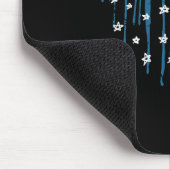 飛行機ハート赤白青米国国旗4 マウスパッド (コーナー)