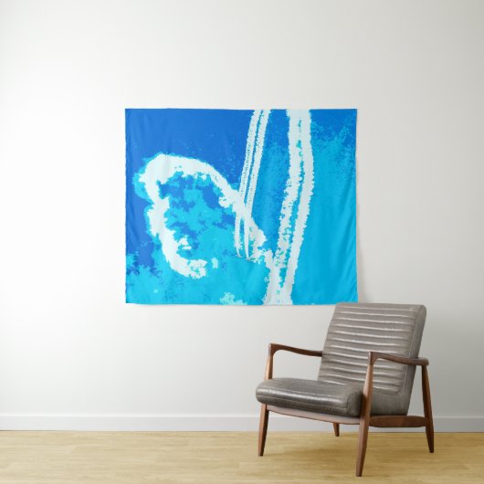 飛行機ハート タペストリー (インサイチュ(横))