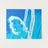 飛行機ハート タペストリー (正面(横))