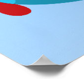 飛行機バナーボーイ誕生日バナーポスター ポスター (角)