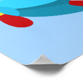 飛行機バナーボーイ誕生日バナー ポスター (角)