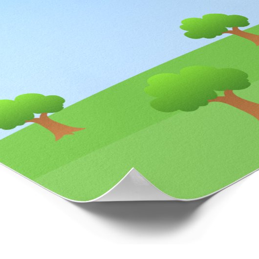 飛行機バナーボーイ誕生日ポスター ポスター (角)