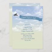 飛行機バナー招待状 招待状 (正面/裏面)