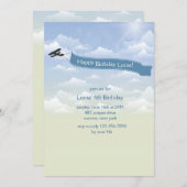 飛行機バナー招待状 招待状 (正面/裏面)