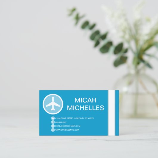 飛行機バブル 名刺 (スタンド正面)
