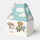 飛行機パイロットかわいいテディベアありがとう フェイバーボックス (正面サイド)